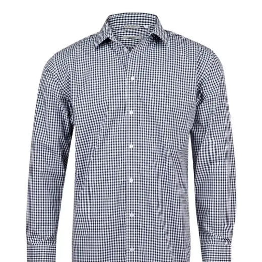 Picture of Winning Spirit, Mens Gingham Check L/S Shirt